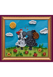 Magnets Bead embroidery kit Enamoured woollies – 1