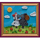 Magnets Bead embroidery kit Enamoured woollies – 1
