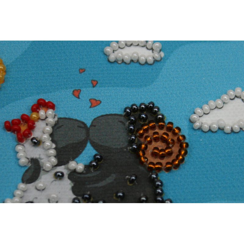 Magnets Bead embroidery kit Enamoured woollies – 1