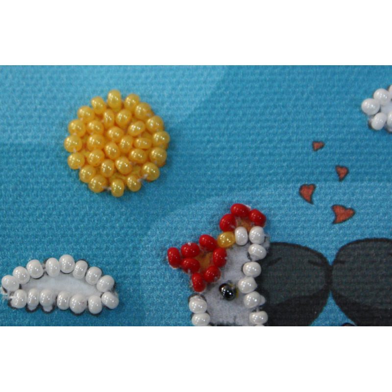 Magnets Bead embroidery kit Enamoured woollies – 1