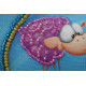 Magnets Bead embroidery kit Woolly and snail