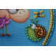 Magnets Bead embroidery kit Woolly and snail
