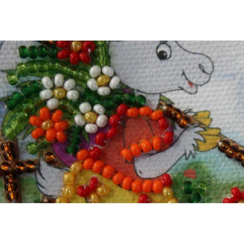 Magnets Bead embroidery kit Hay-harvest