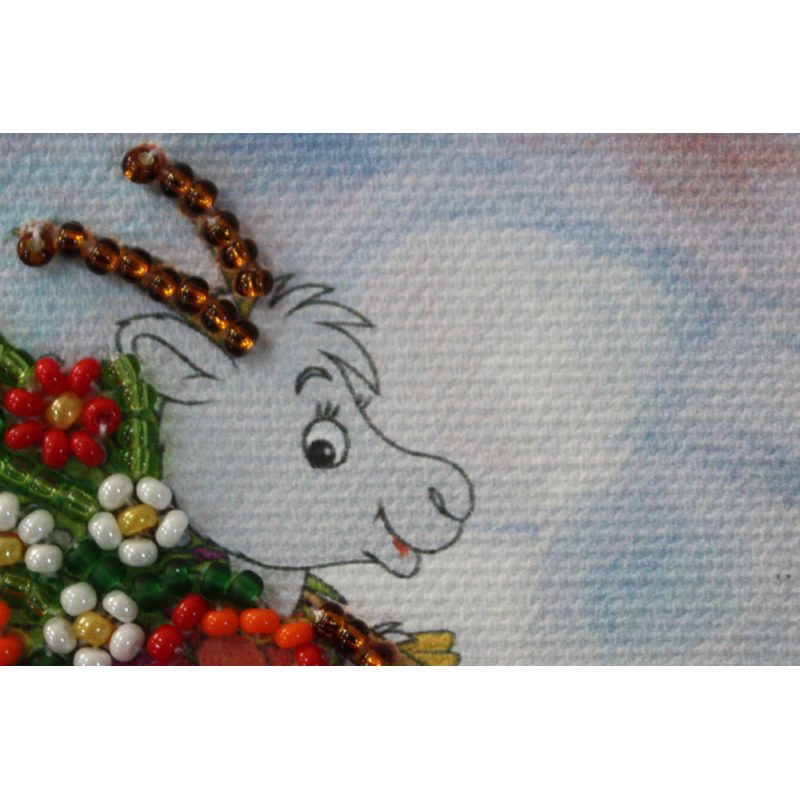 Magnets Bead embroidery kit Hay-harvest