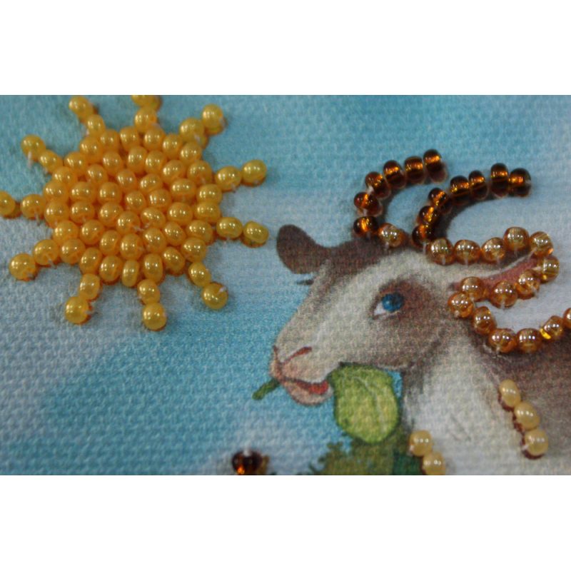 Magnets Bead embroidery kit Goat and cole