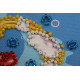 Magnets Bead embroidery kit Cancer