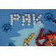 Magnets Bead embroidery kit Cancer