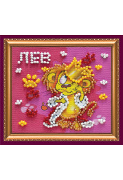 Magnets Bead embroidery kit Leo