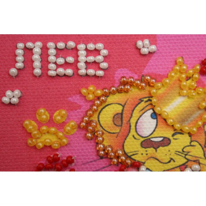Magnets Bead embroidery kit Leo