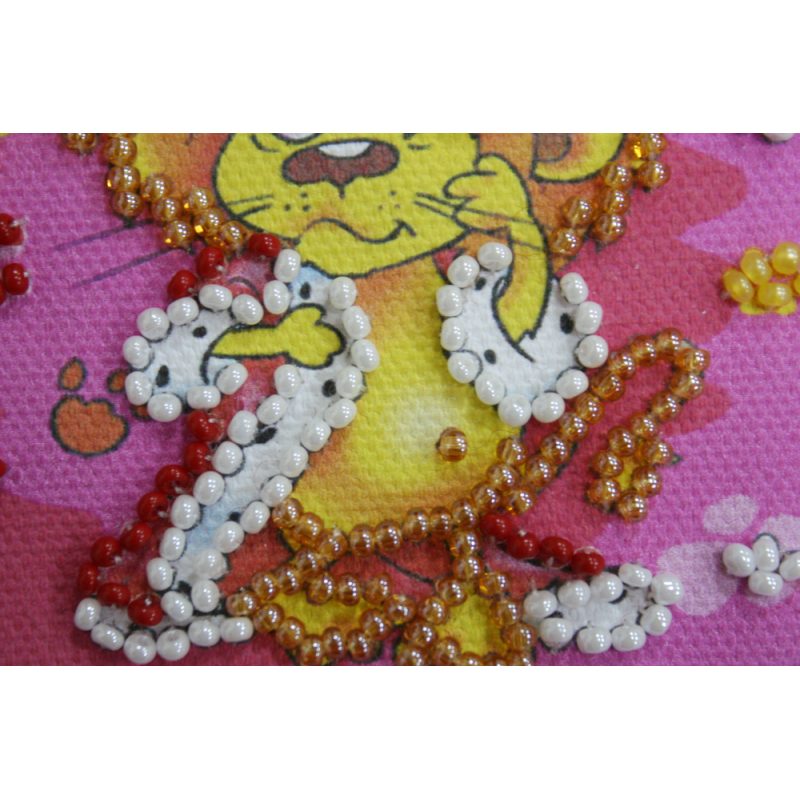 Magnets Bead embroidery kit Leo