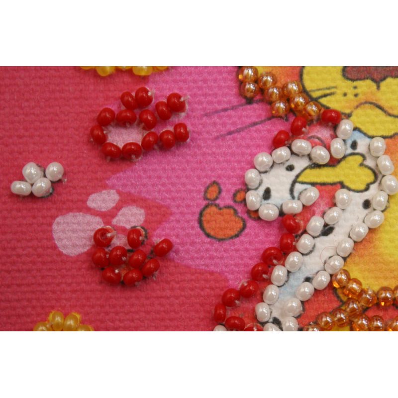 Magnets Bead embroidery kit Leo
