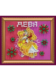 Magnets Bead embroidery kit Virgo