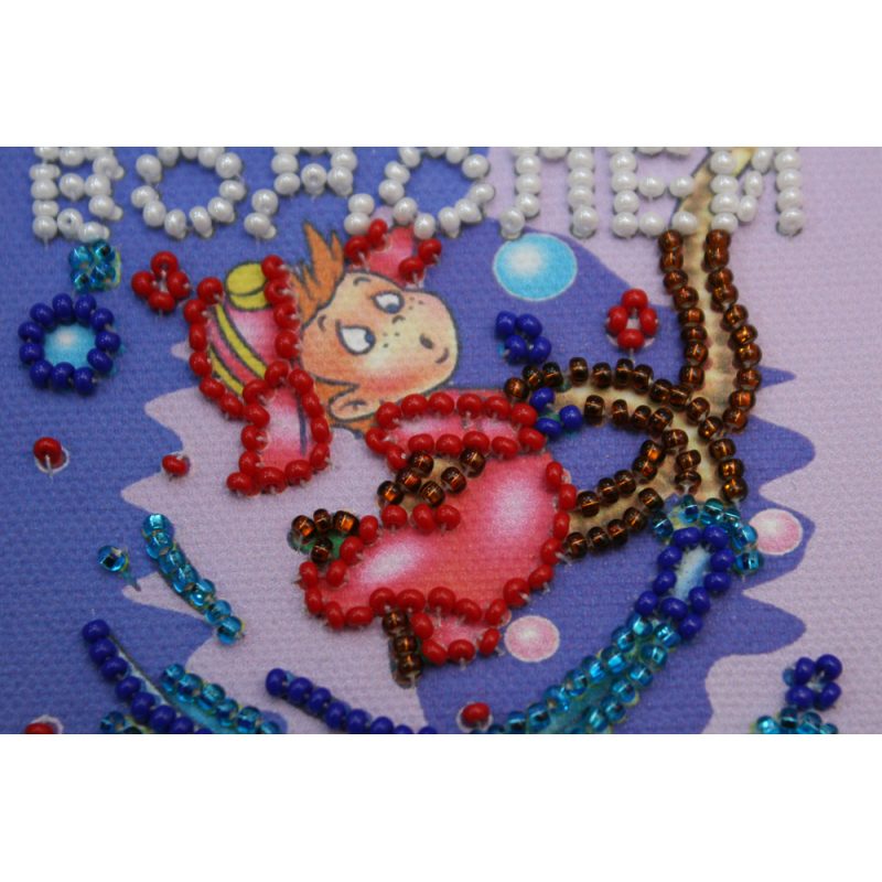 Magnets Bead embroidery kit Aquarius