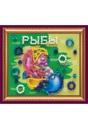 Magnets Bead embroidery kit Pisces