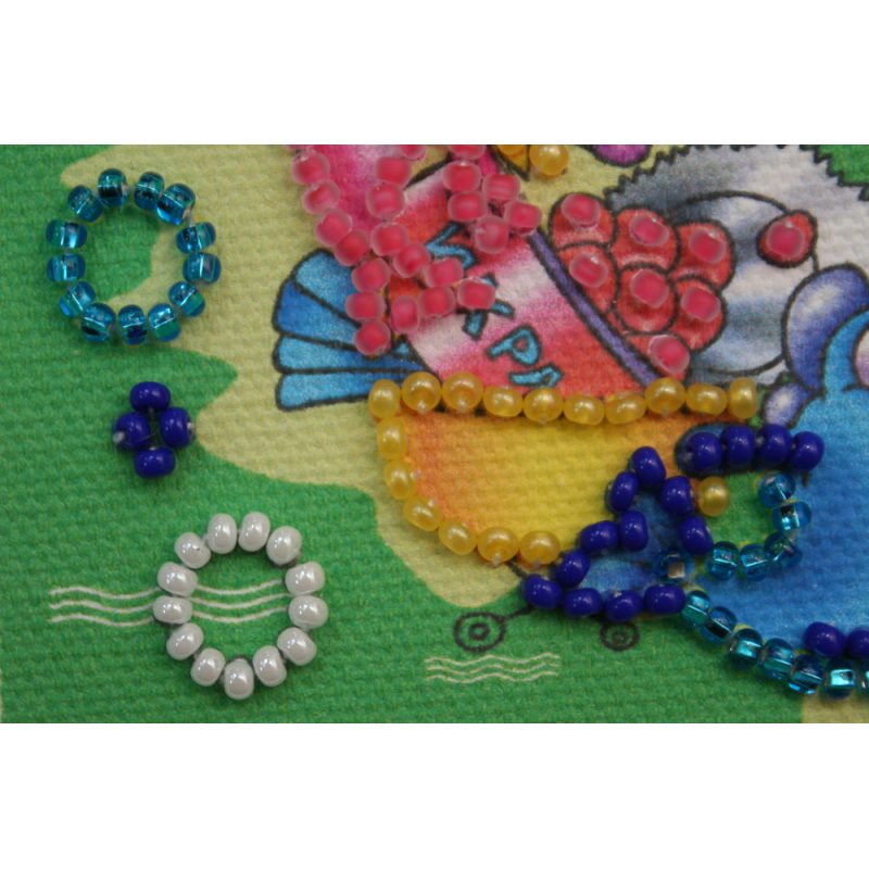 Magnets Bead embroidery kit Pisces