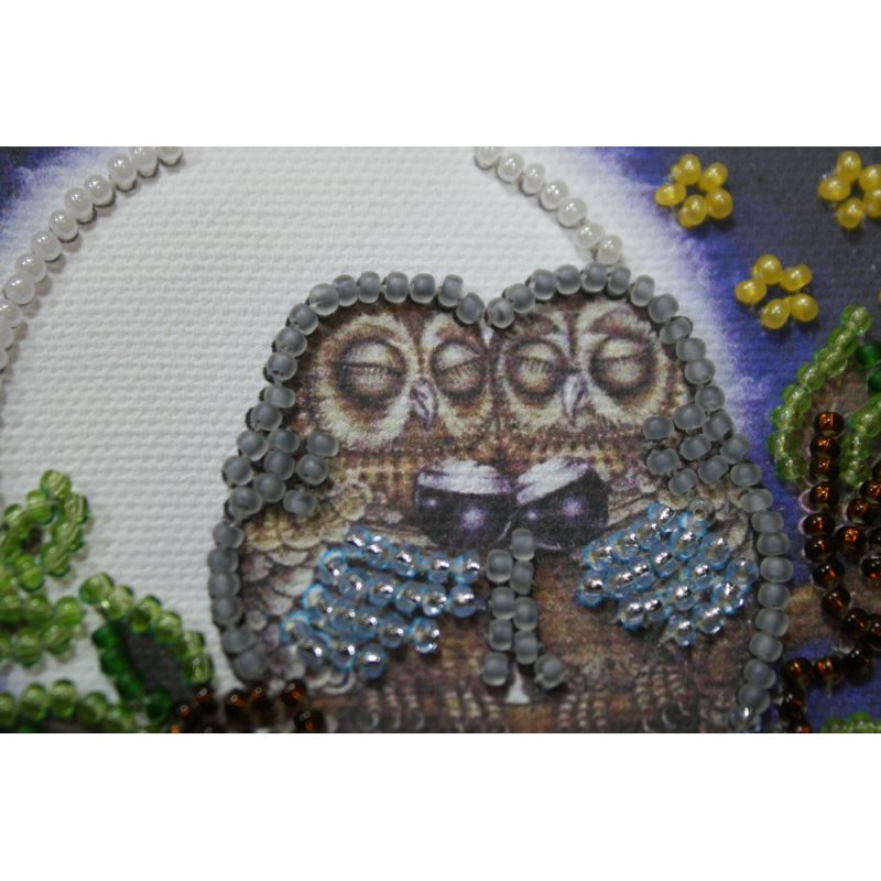 Magnets Bead embroidery kit Owl – 3