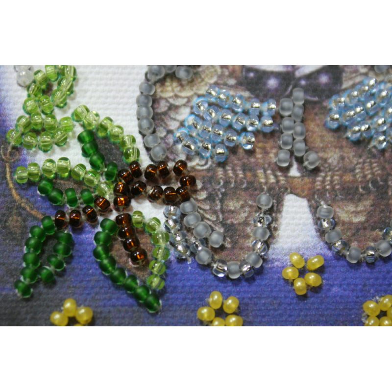 Magnets Bead embroidery kit Owl – 3