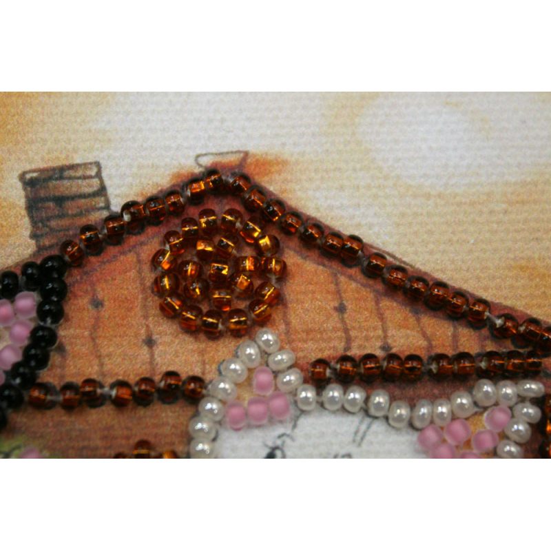 Magnets Bead embroidery kit On the roof