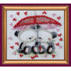 Magnets Bead embroidery kit Bears under umbrella