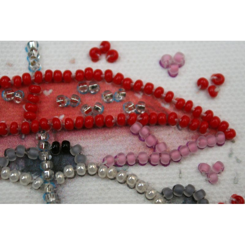 Magnets Bead embroidery kit Bears under umbrella