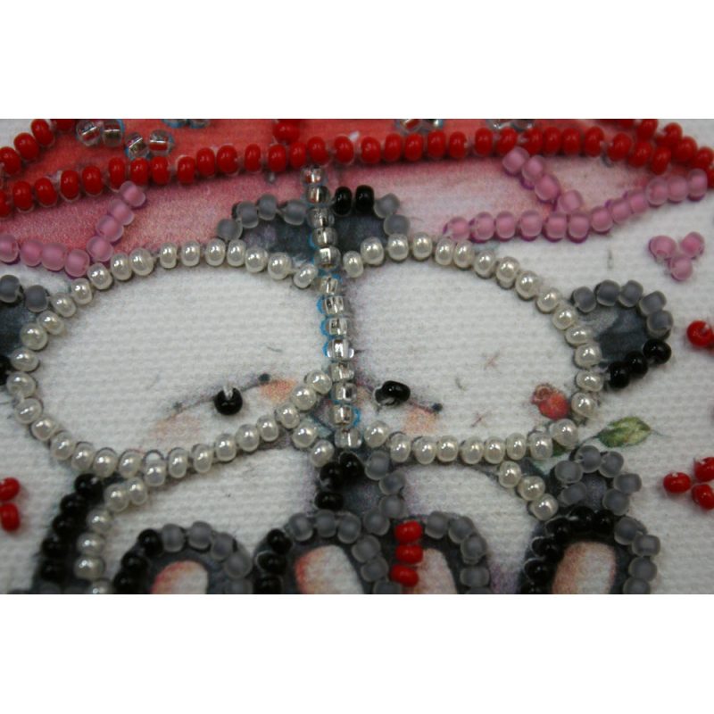 Magnets Bead embroidery kit Bears under umbrella