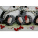 Magnets Bead embroidery kit Bears under umbrella