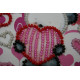 Magnets Bead embroidery kit Bear and hearts