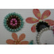 Magnets Bead embroidery kit Bear and flowers