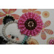 Magnets Bead embroidery kit Bear and flowers