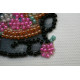 Magnets Bead embroidery kit Bear and Forget-me-not