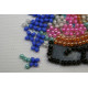 Magnets Bead embroidery kit Bear and Forget-me-not
