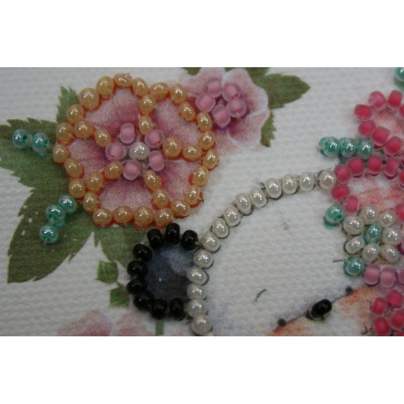 Magnets Bead embroidery kit Bear's greeting