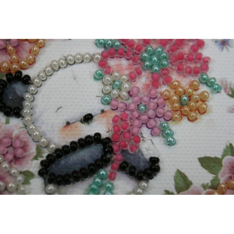 Magnets Bead embroidery kit Bear's greeting
