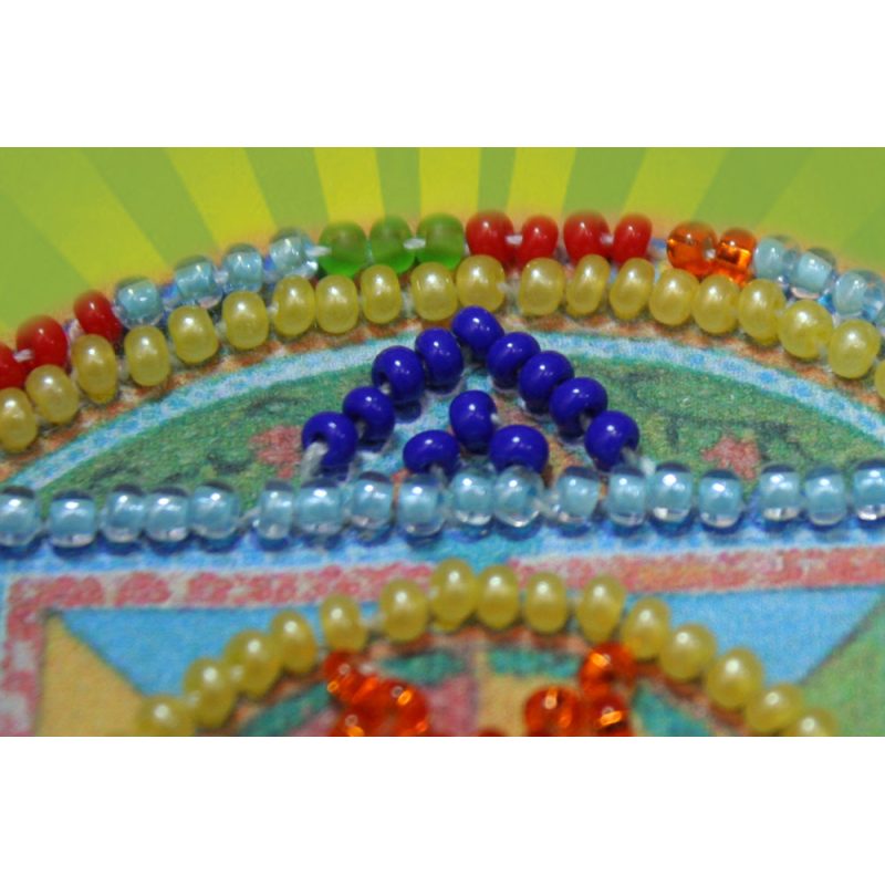 Magnets Bead embroidery kit Oriental pattern - 1