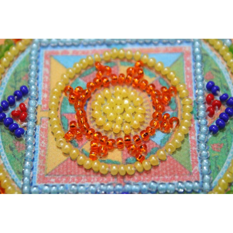 Magnets Bead embroidery kit Oriental pattern - 1