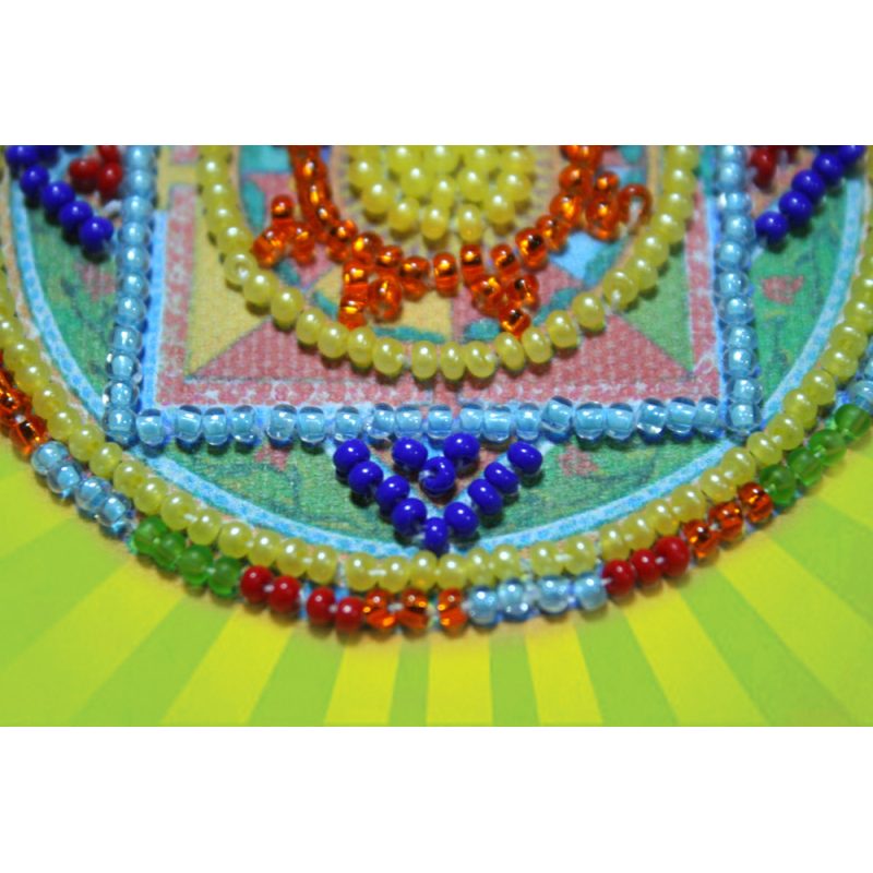 Magnets Bead embroidery kit Oriental pattern - 1