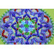 Magnets Bead embroidery kit Oriental pattern - 2