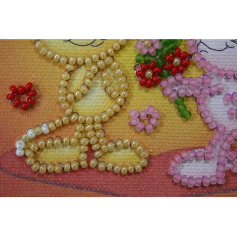 Magnets Bead embroidery kit I love you