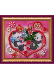 Magnets Bead embroidery kit Saint Valentine's Day