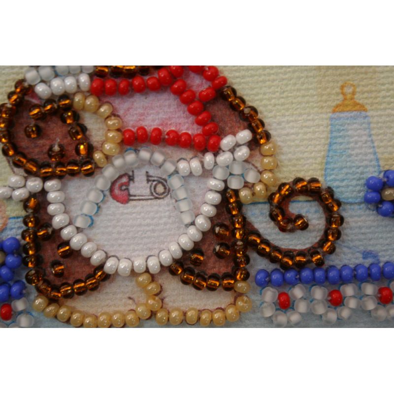Magnets Bead embroidery kit Little monkey