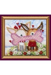Magnets Bead embroidery kit Doggie with goodies