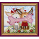 Magnets Bead embroidery kit Doggie with goodies