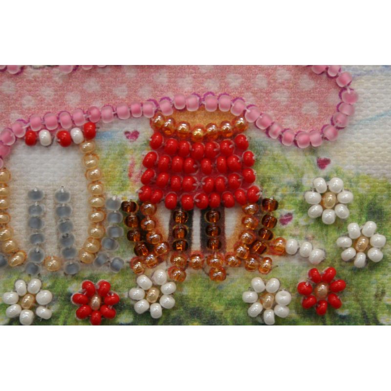 Magnets Bead embroidery kit Doggie with goodies
