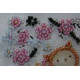 Magnets Bead embroidery kit Kittens in flowers