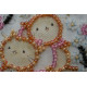 Magnets Bead embroidery kit Kittens in flowers