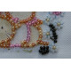 Magnets Bead embroidery kit Kittens in flowers