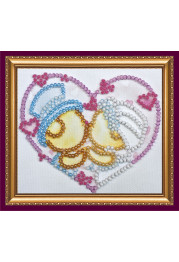 Magnets Bead embroidery kit Just married bears