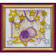 Magnets Bead embroidery kit Cat constellation