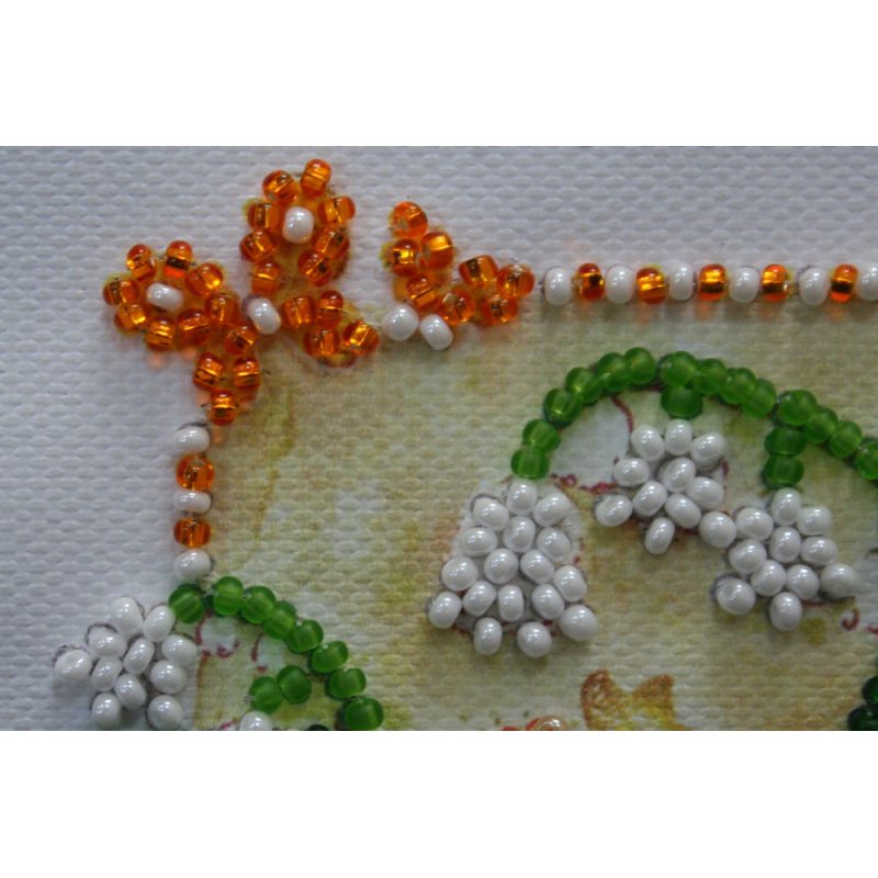 Magnets Bead embroidery kit May Lilies