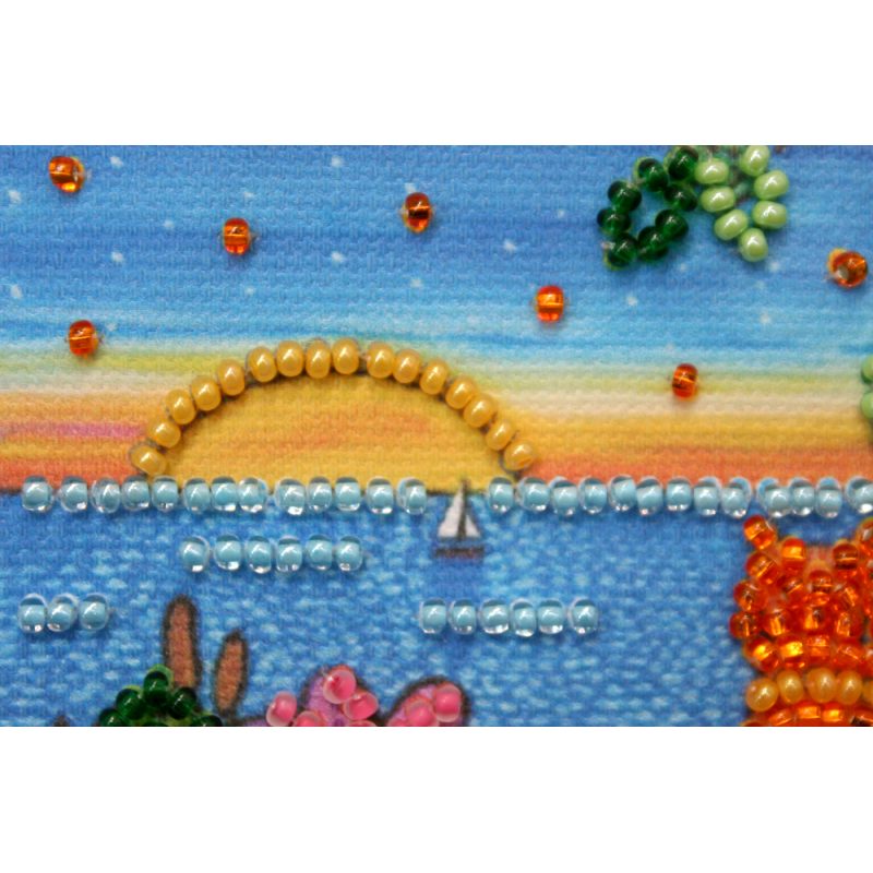 Magnets Bead embroidery kit Summer evening